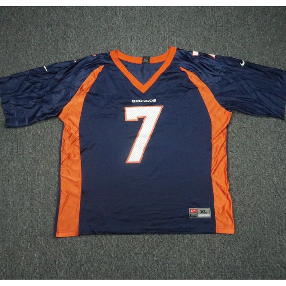 VINTAGE John Elway Jersey Mens Extra Large Blue‎ Nike Team Denver Broncos USA